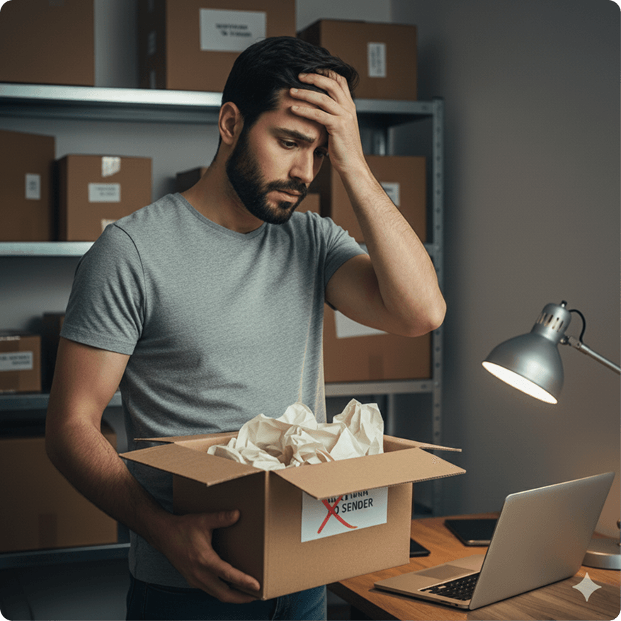 Seller facing online selling risks